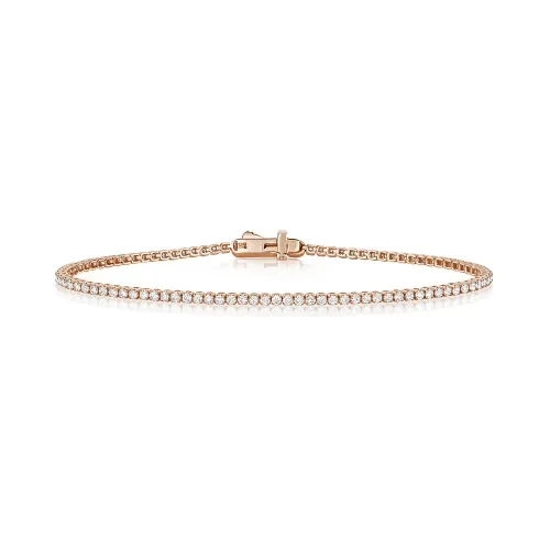 Rose Gold Tennis Bracelet 9CT R/GOLD 1.50CT